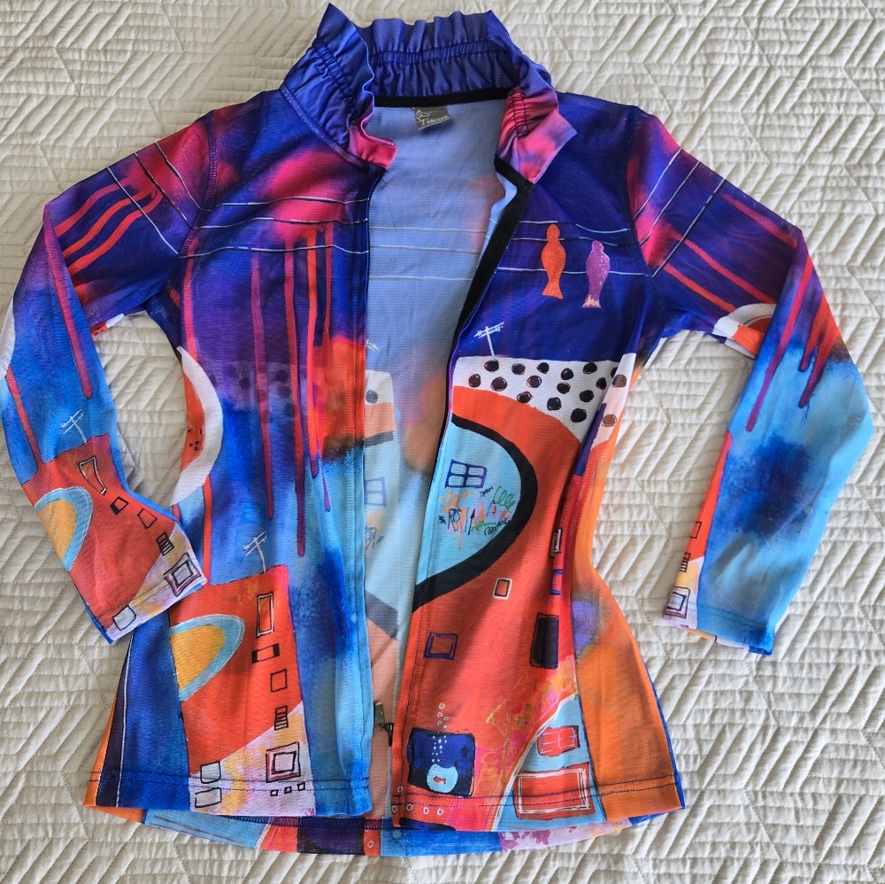 Simply Art by Dolcezza Zip Up Sheer Jacket - NWOT - Picture 2 of 6